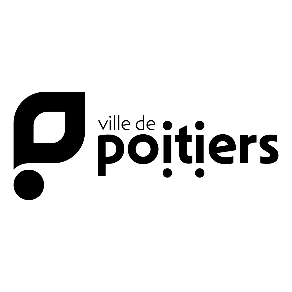 Ville de Poitiers logo noir fond